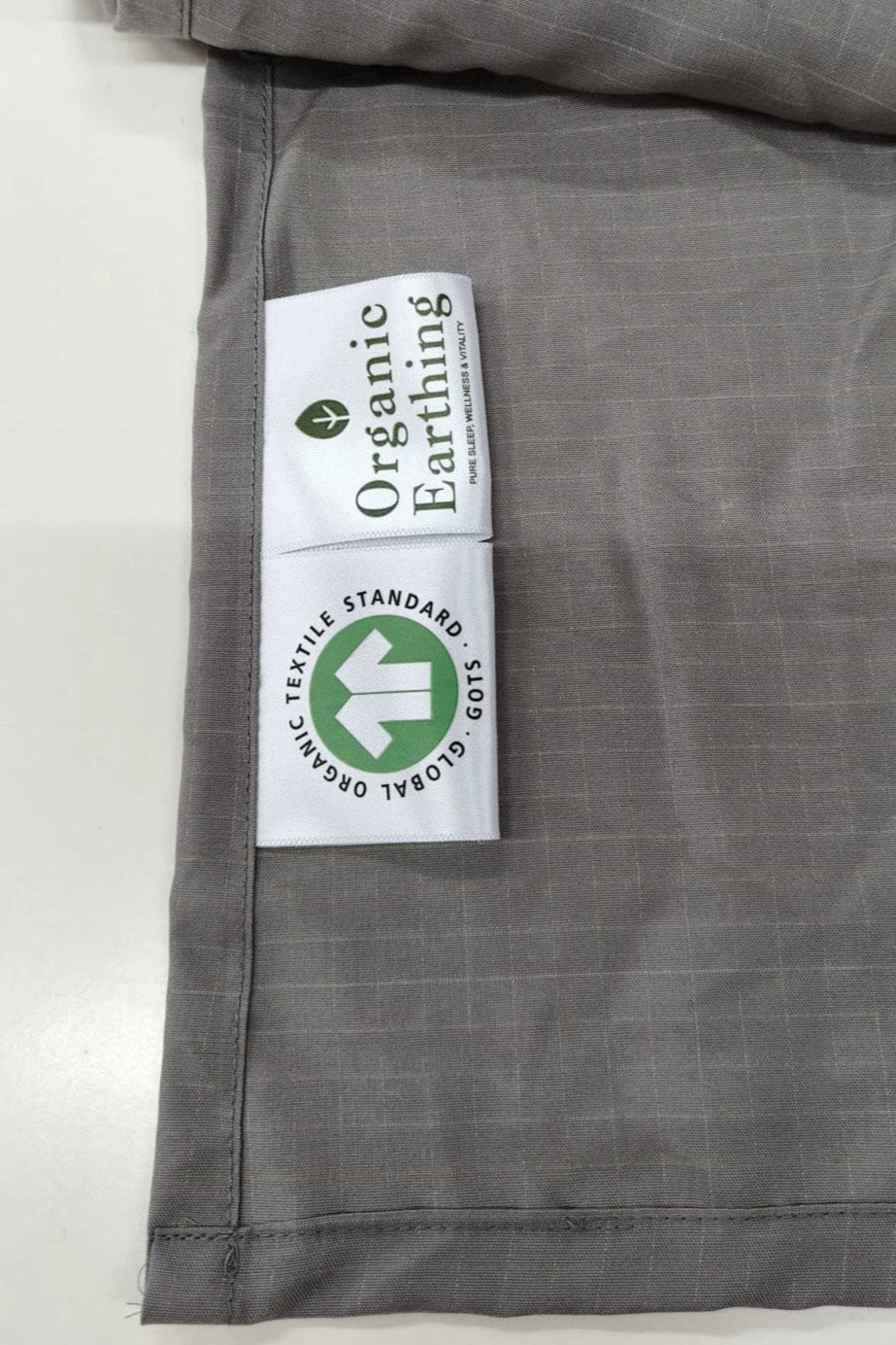 Certified Organic Bamboo Flat Grounding Sheet in Grey