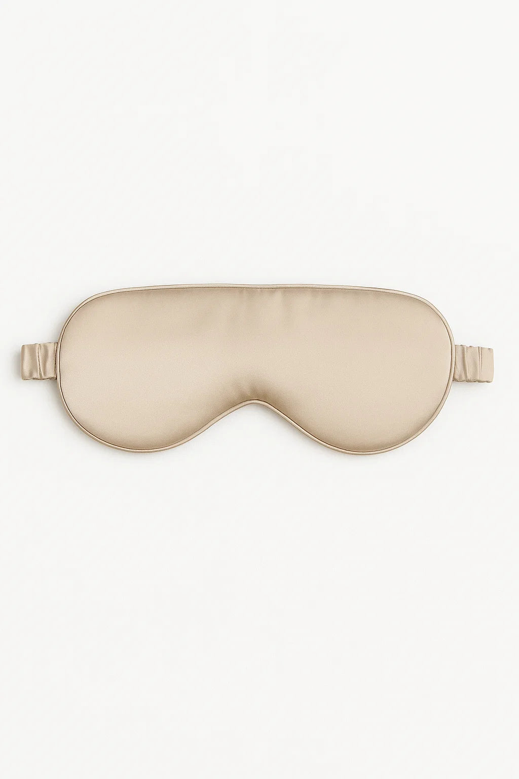 Certified Organic 22MM Mulberry Silk Eye Mask in Beige
