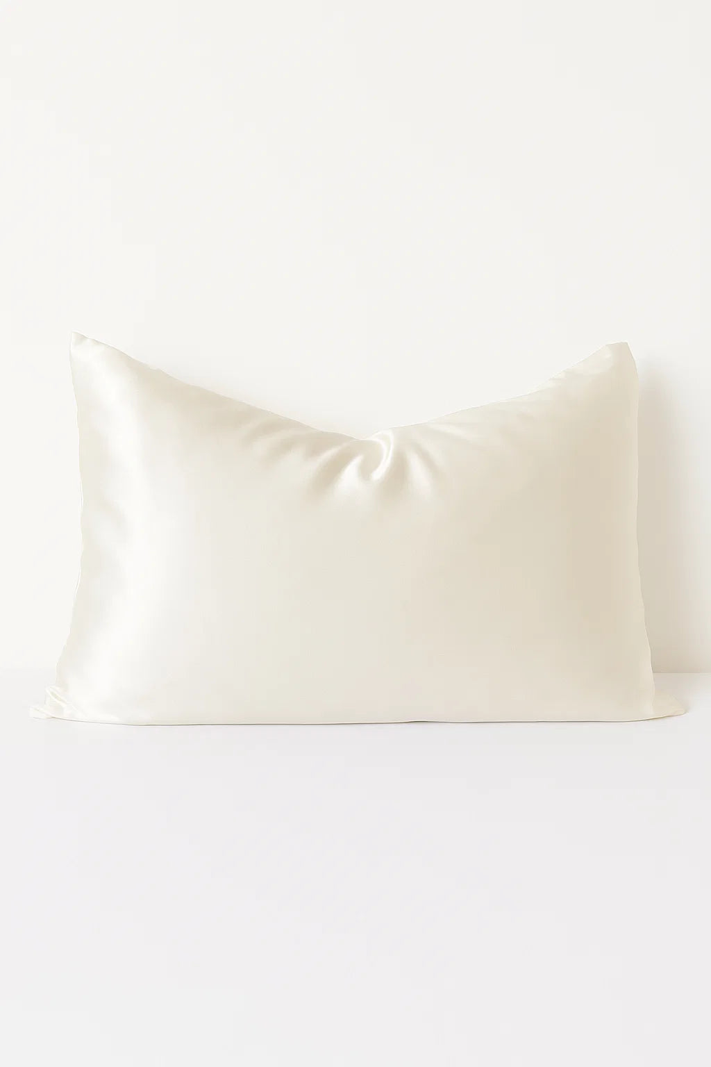 Certified Organic 22MM Mulberry Silk Pillowcase in Natural White
