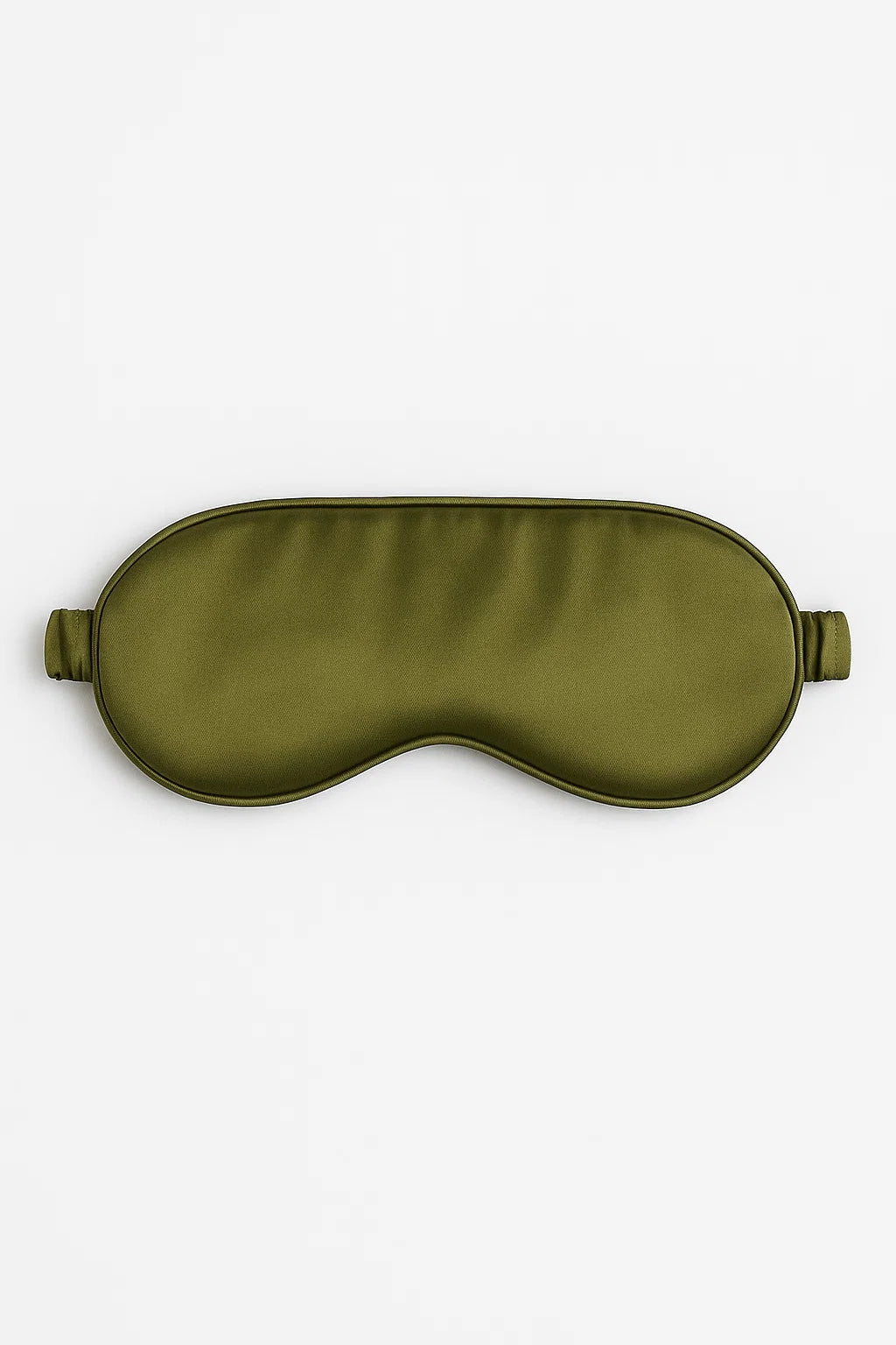Certified Organic 22MM Mulberry Silk Eye Mask in Olive
