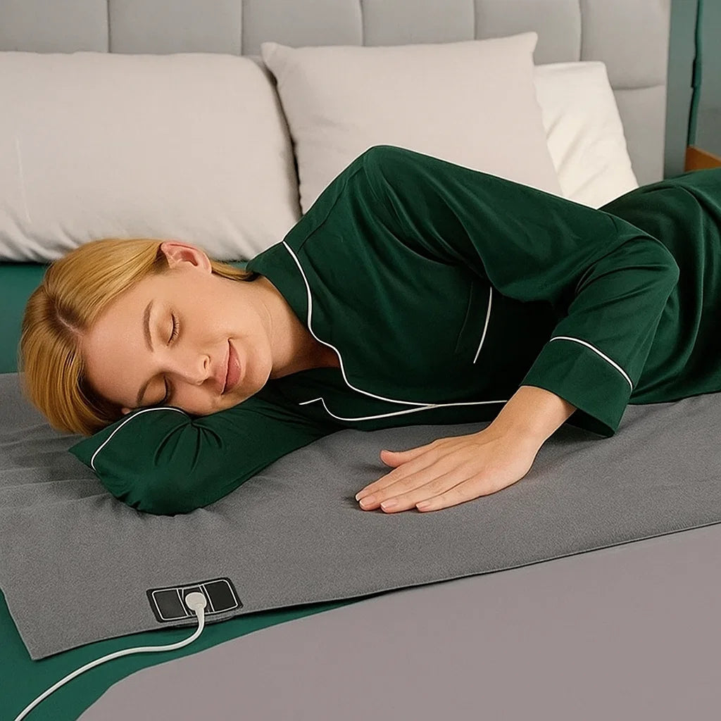 Certified Organic Bamboo Flat Grounding Sheet in Grey