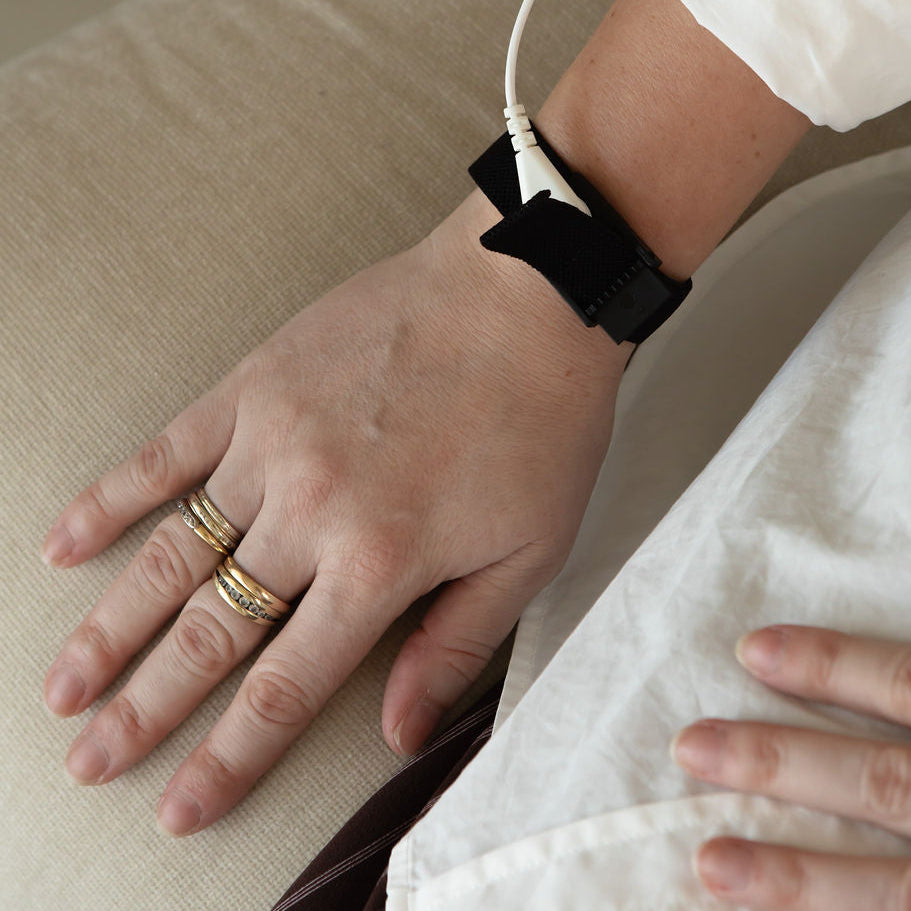 Grounding Wristband | Earthing Bracelet | Copper Backed | EMF Support grounding product for sleep, stress relief and recovery | Organic Earthing