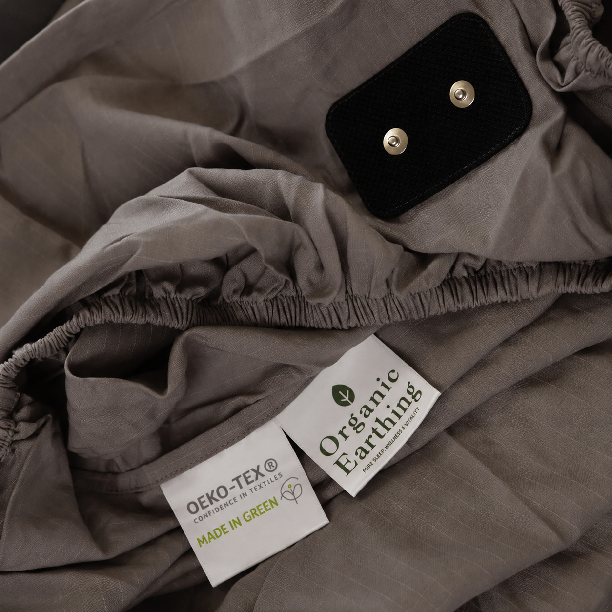 Organic Grounding Sheets for Bed | Earthing Sheet (flitted) | Single Queen King | Organic Bamboo + Silver