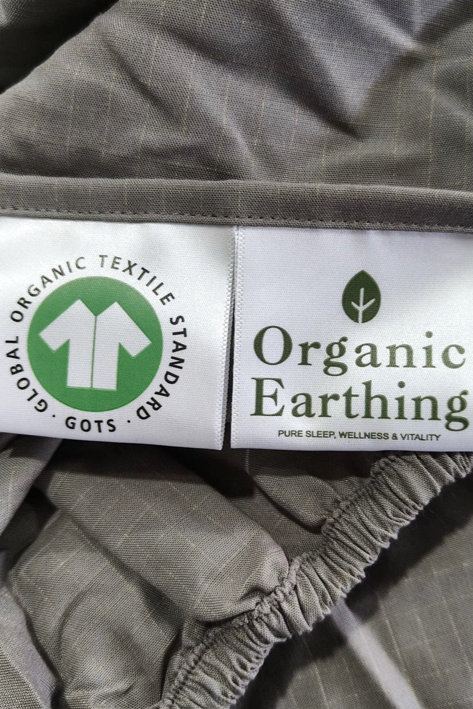Certified Organic Bamboo Fitted Grounding Sheet in Grey