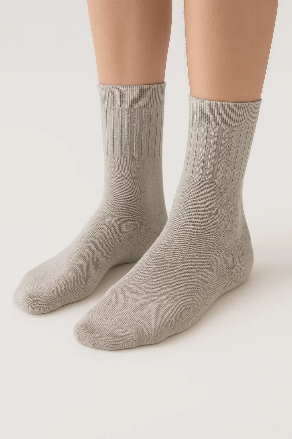 Certified Organic Cotton Socks BUNDLE (Grey, White & Tan)